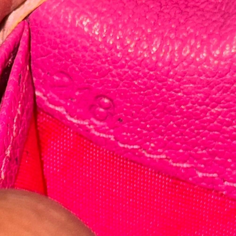 Miu Miu Pink Leather Wallet with Gold Logo - Picture 16 of 16